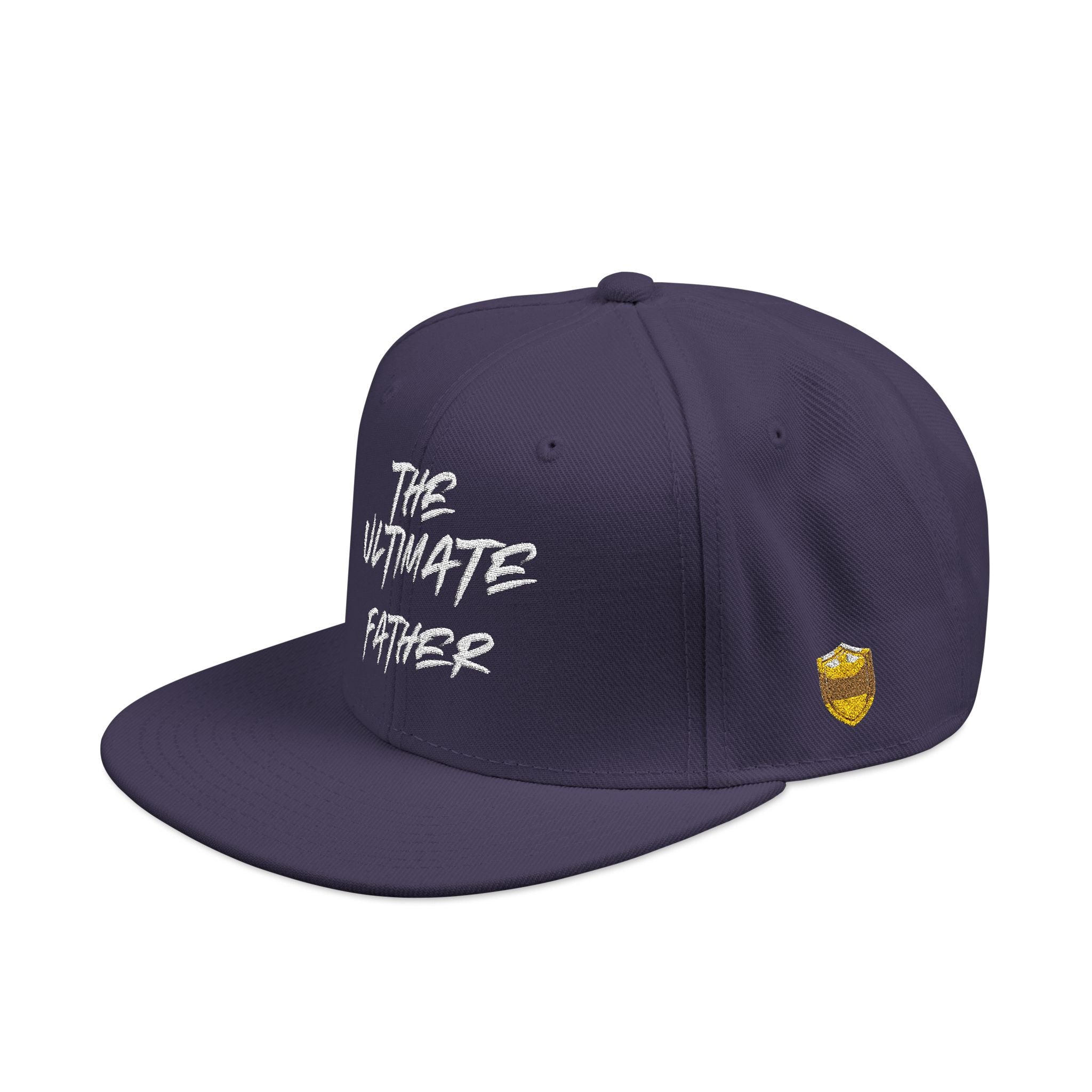 Snapback Hat — Embroidered “The Ultimate Father” Dad Cap with Gold Heart Accent