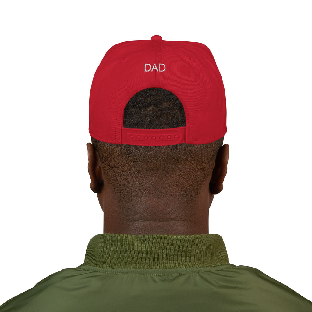 Snapback Hat — Embroidered “The Ultimate Father” Dad Cap with Gold Heart Accent