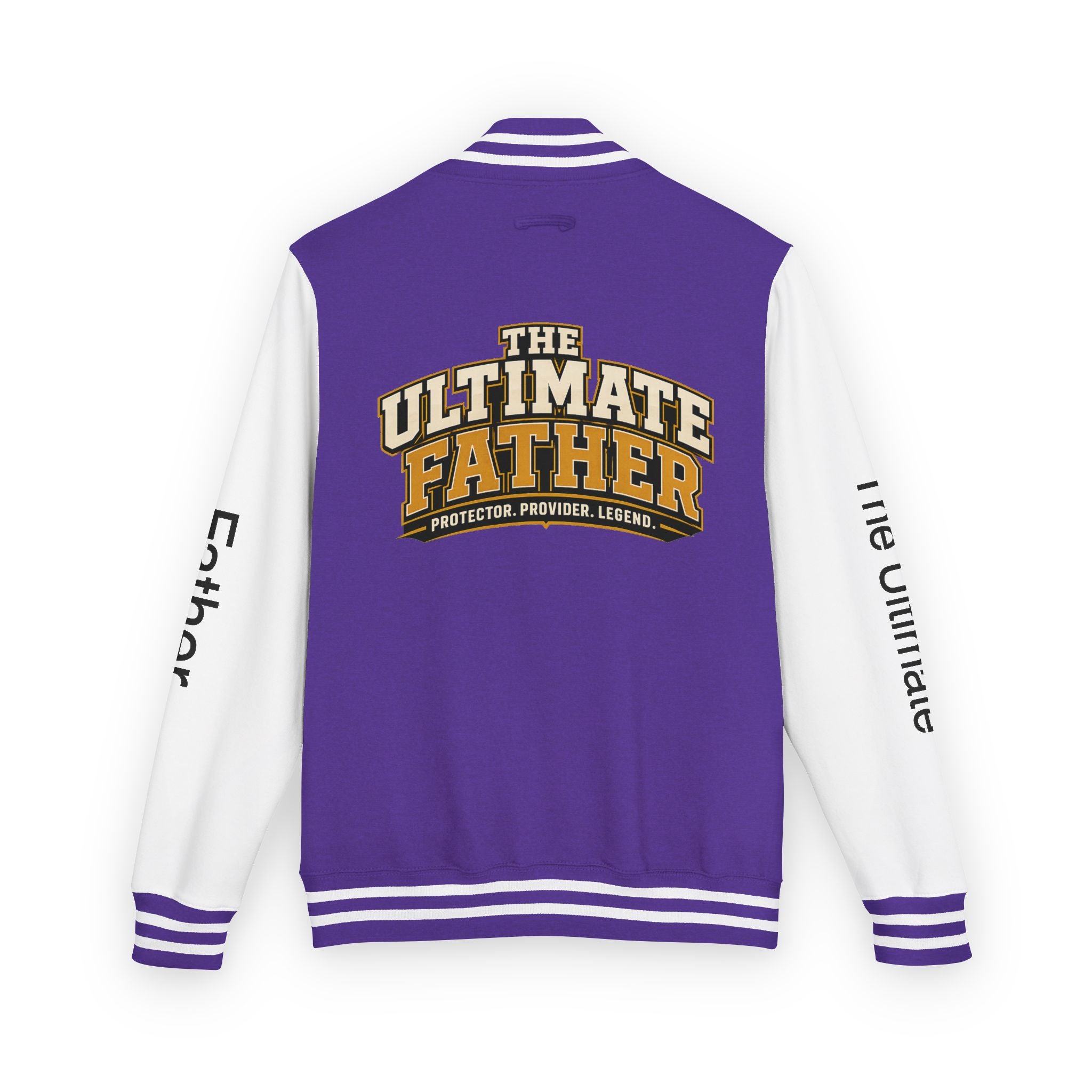 The Ultimate Father Letterman Jacket – 'New Dad' Graphic Varsity Jacket