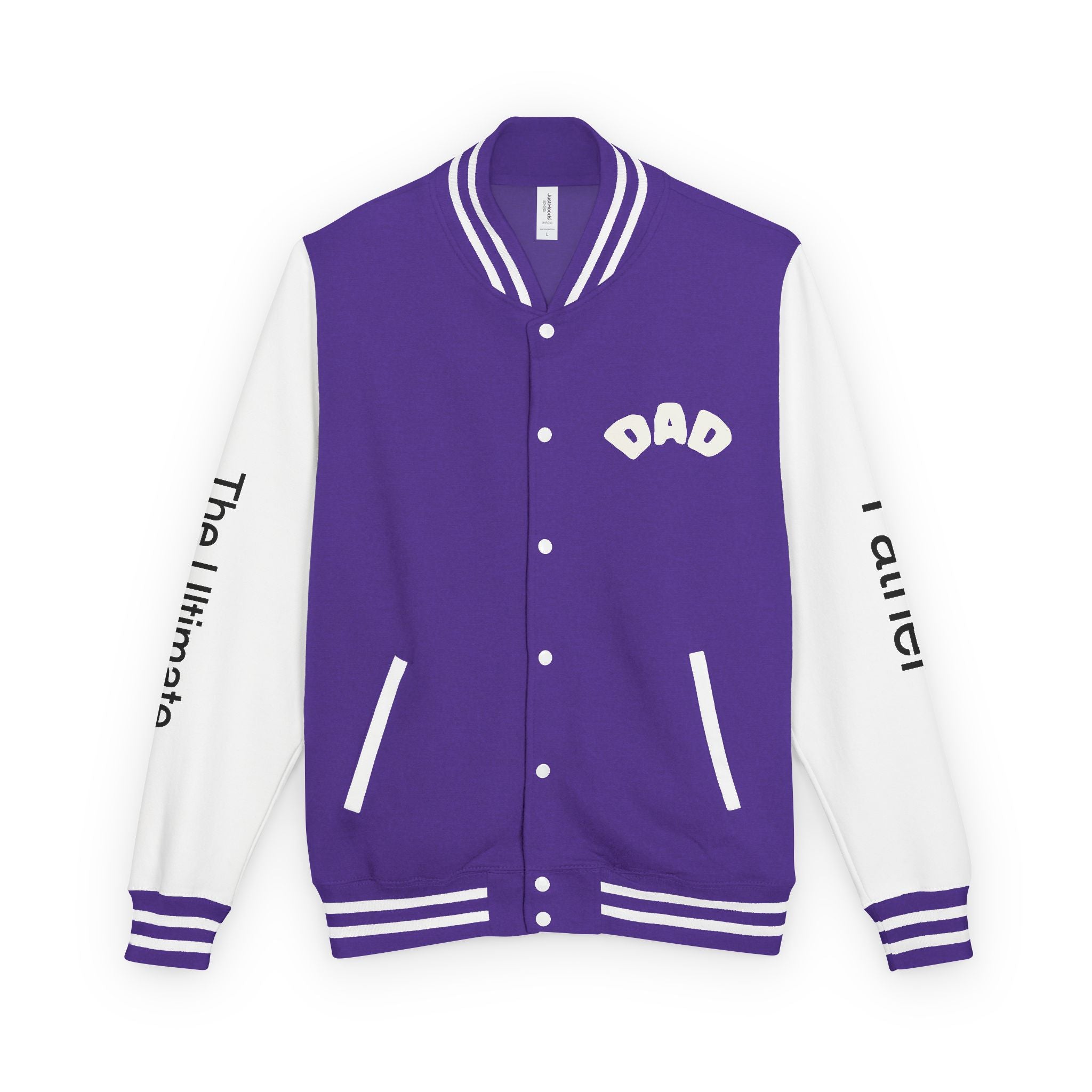 The Ultimate Father Letterman Jacket – 'New Dad' Graphic Varsity Jacket