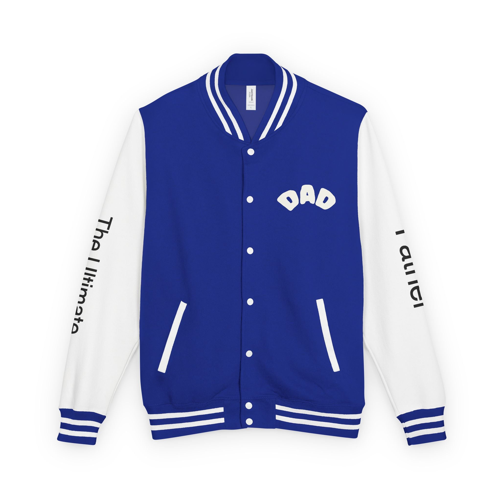 The Ultimate Father Letterman Jacket – 'New Dad' Graphic Varsity Jacket