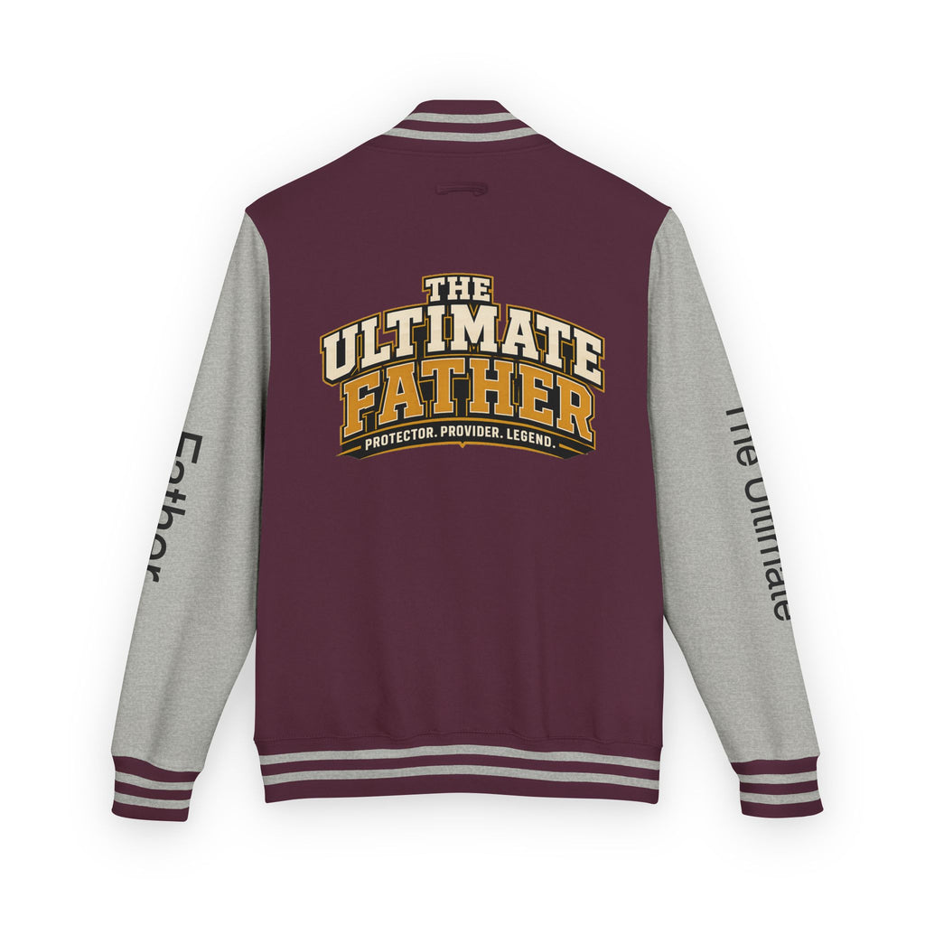 The Ultimate Father Letterman Jacket – 'New Dad' Graphic Varsity Jacket