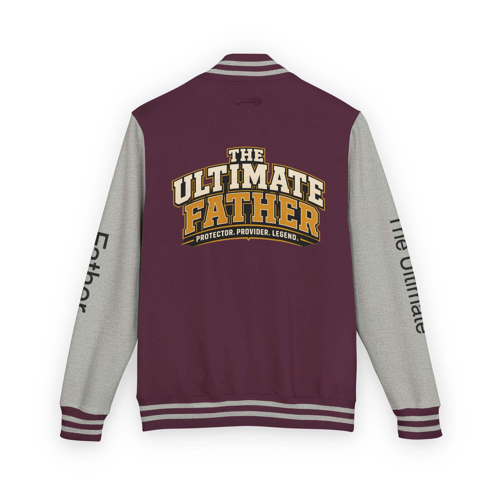 The Ultimate Father Letterman Jacket – 'New Dad' Graphic Varsity Jacket
