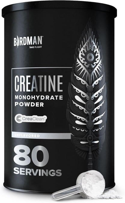 Micronized Creatine Monohydrate Powder, Muscle Recovery, Caffeine Free, Creatine Pre Workout, Vegan, Post Workout, Gluten Free, Sugar Free | 80 Servings (5 Grams Each) | 0.8Lb