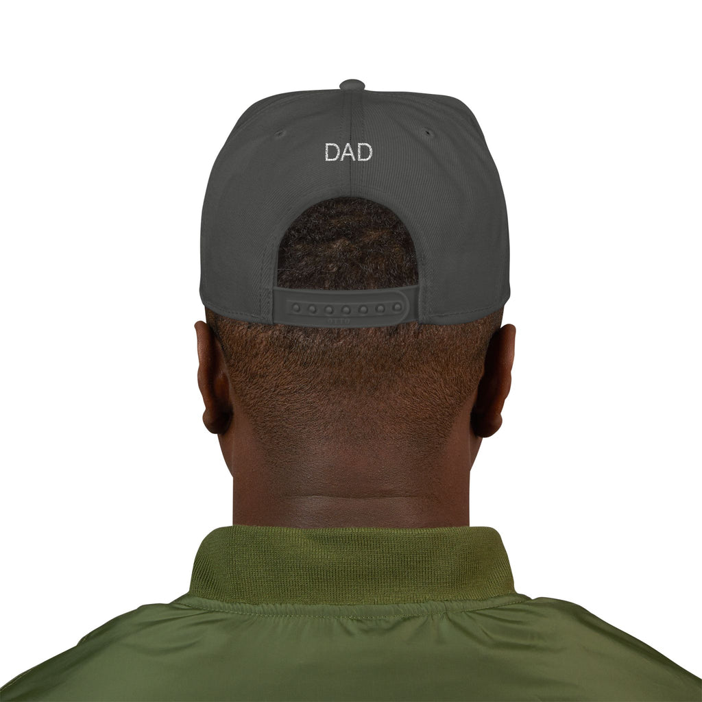 Snapback Hat — Embroidered “The Ultimate Father” Dad Cap with Gold Heart Accent