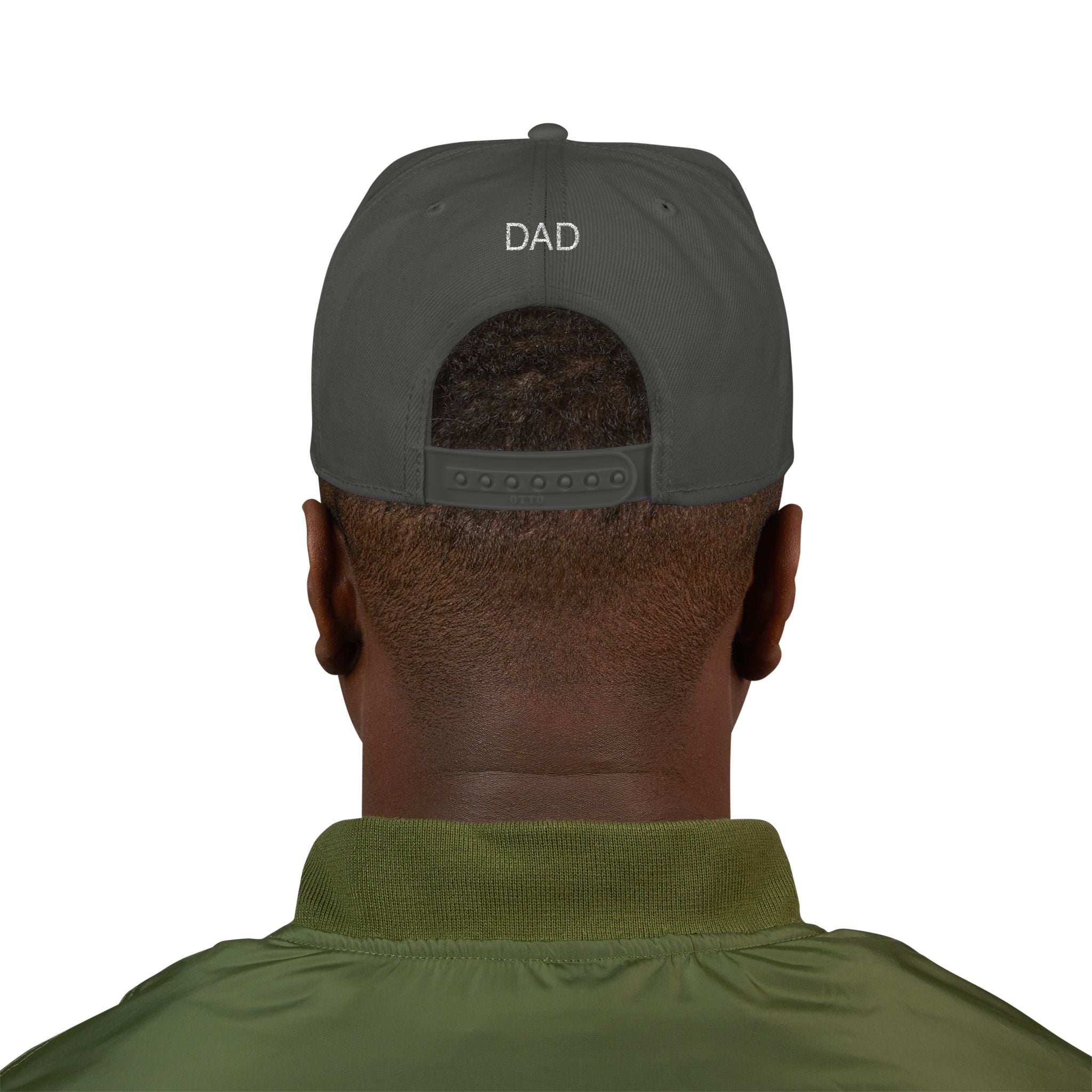 Snapback Hat — Embroidered “The Ultimate Father” Dad Cap with Gold Heart Accent