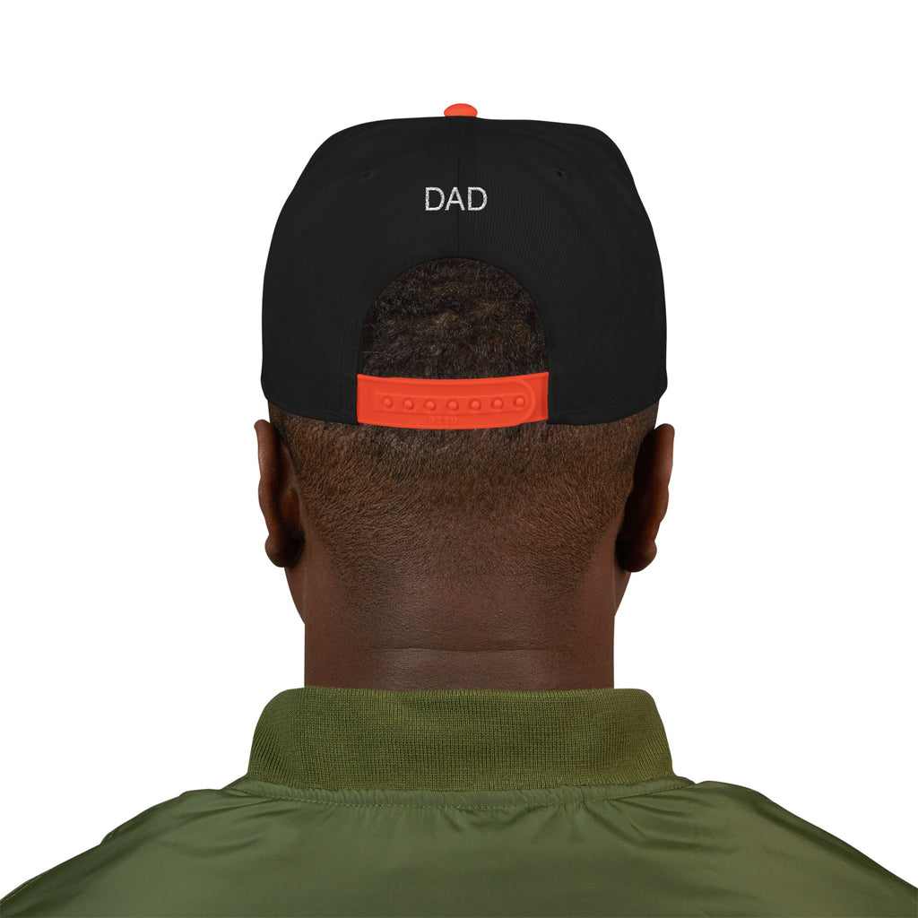 Snapback Hat — Embroidered “The Ultimate Father” Dad Cap with Gold Heart Accent