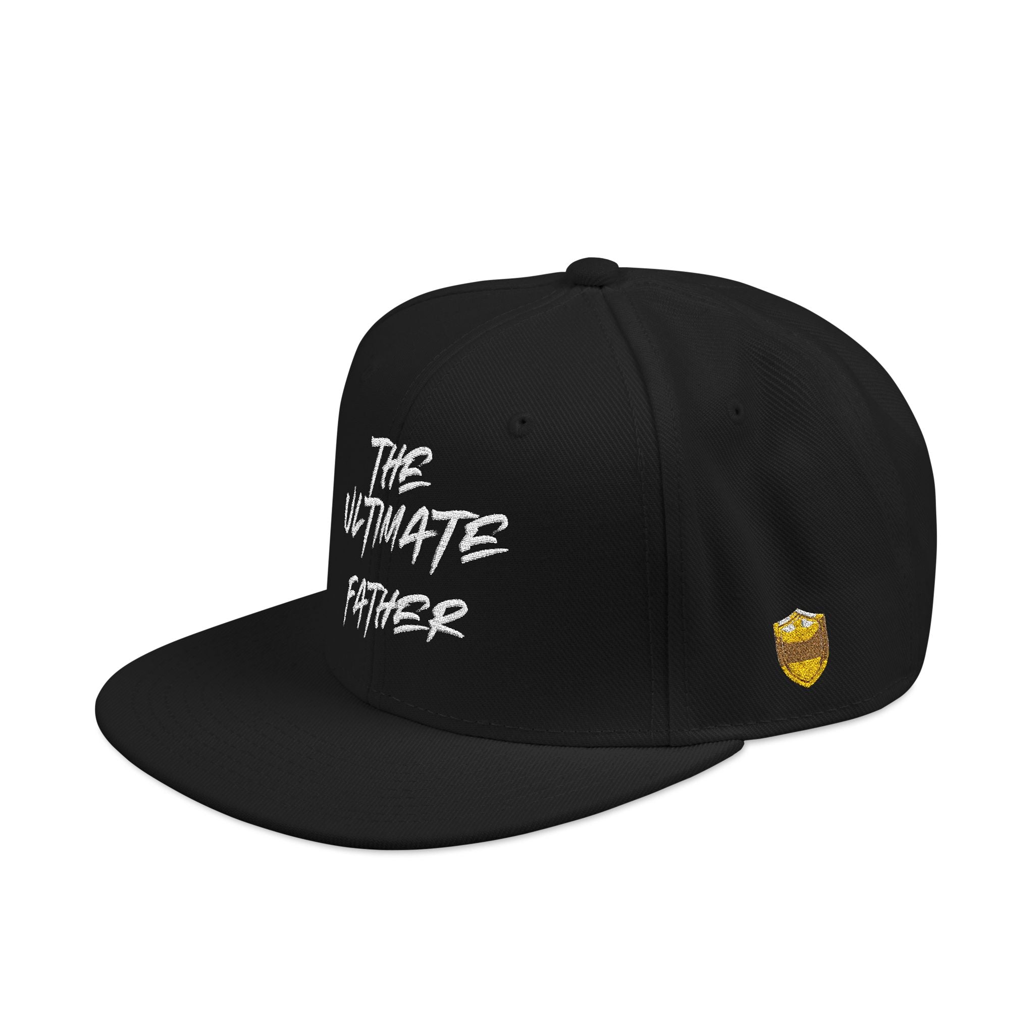 Snapback Hat — Embroidered “The Ultimate Father” Dad Cap with Gold Heart Accent