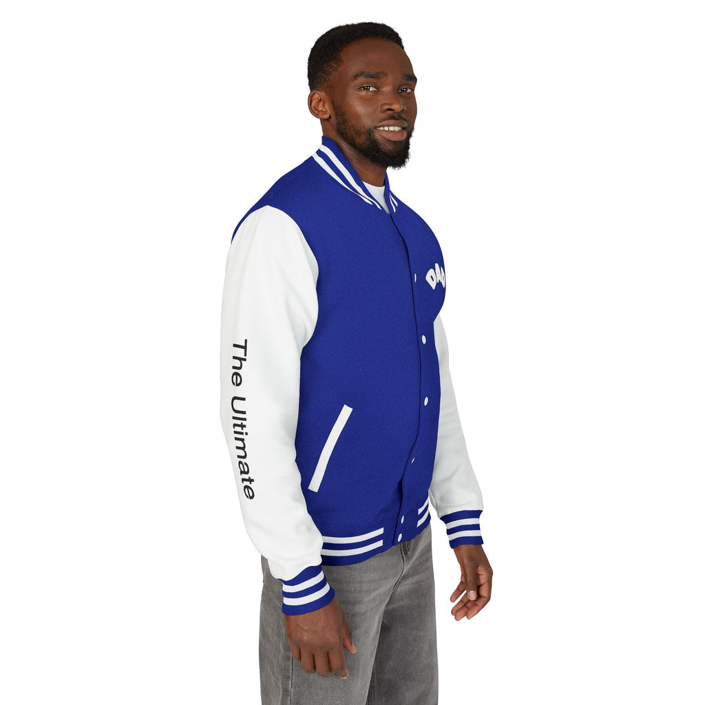 The Ultimate Father Letterman Jacket – 'New Dad' Graphic Varsity Jacket