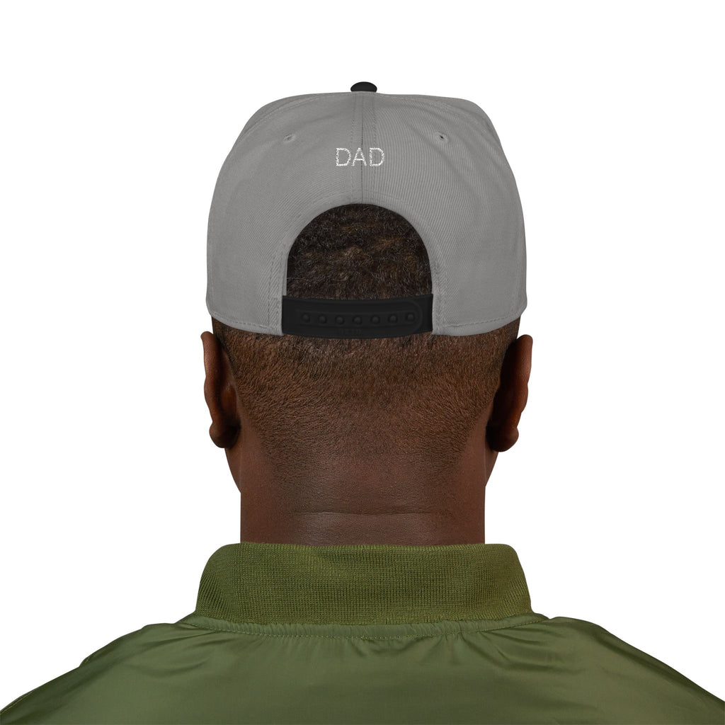 Snapback Hat — Embroidered “The Ultimate Father” Dad Cap with Gold Heart Accent