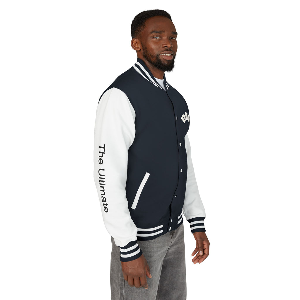 The Ultimate Father Letterman Jacket – 'New Dad' Graphic Varsity Jacket