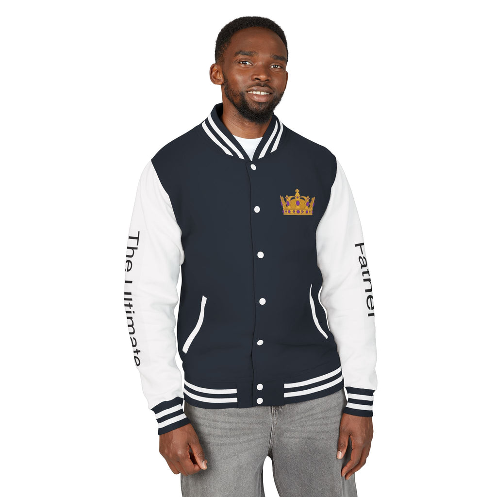 The Ultimate Father Letterman Jacket – 'New Dad' Graphic Varsity Jacket