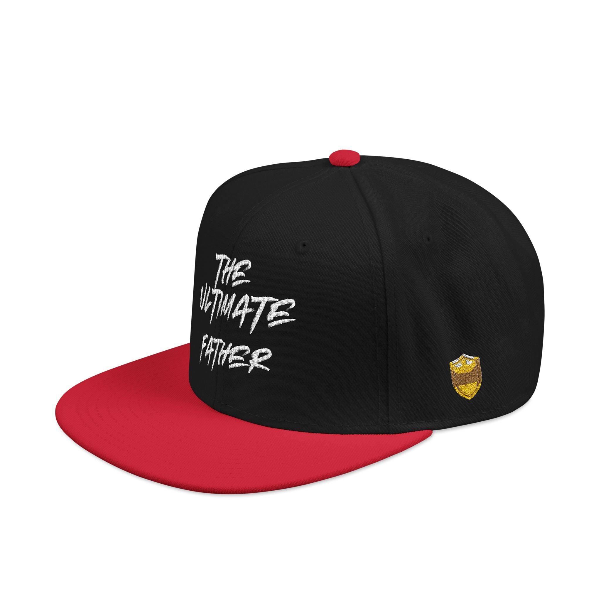 Snapback Hat — Embroidered “The Ultimate Father” Dad Cap with Gold Heart Accent