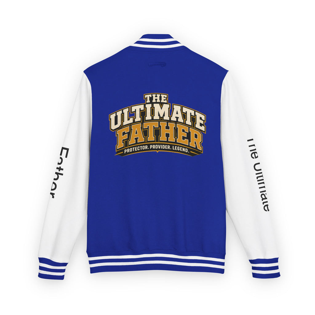 The Ultimate Father Letterman Jacket – 'New Dad' Graphic Varsity Jacket