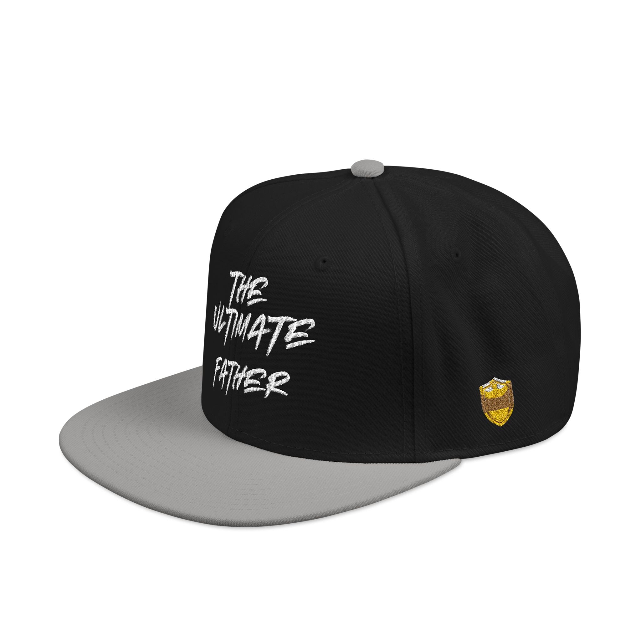 Snapback Hat — Embroidered “The Ultimate Father” Dad Cap with Gold Heart Accent