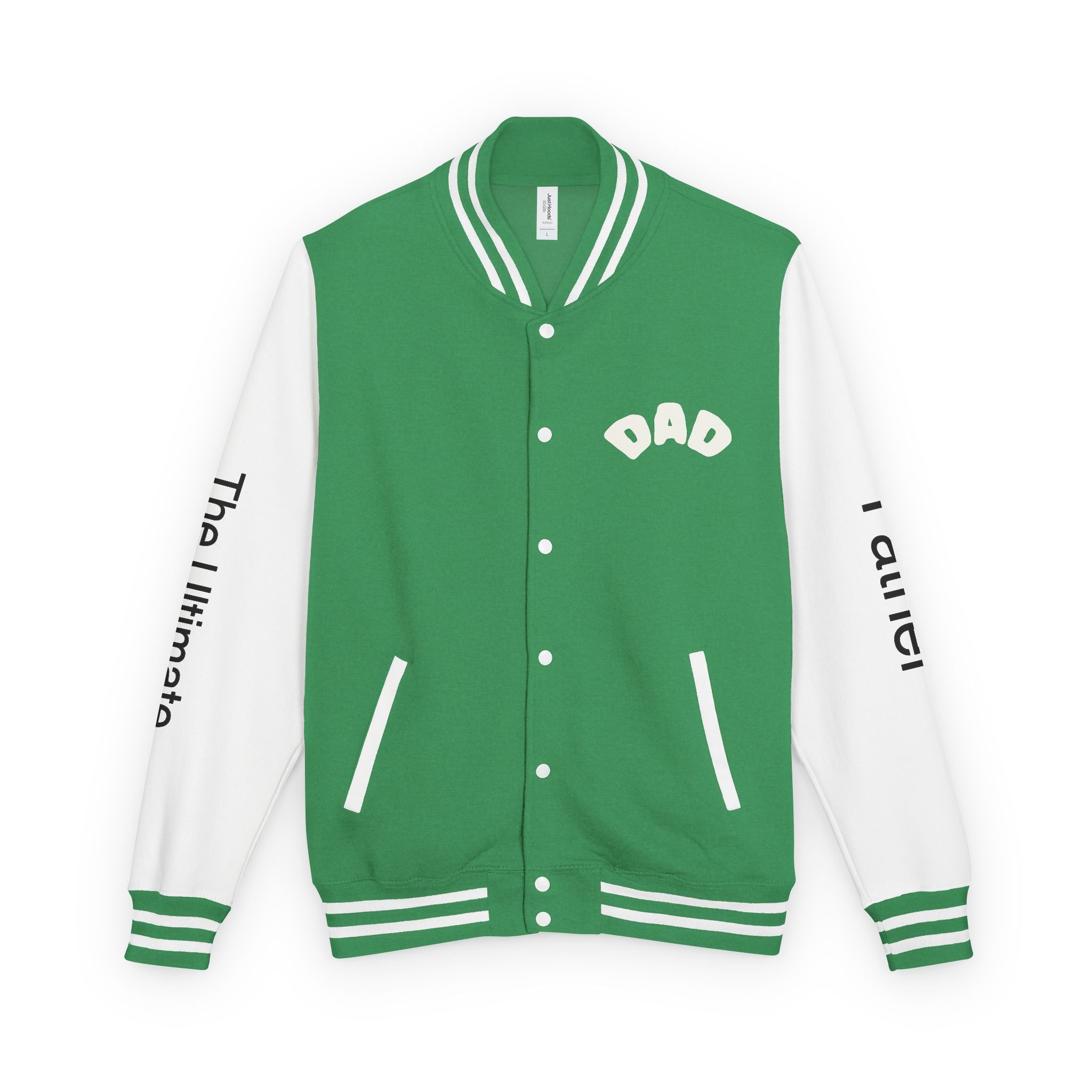 The Ultimate Father Letterman Jacket – 'New Dad' Graphic Varsity Jacket