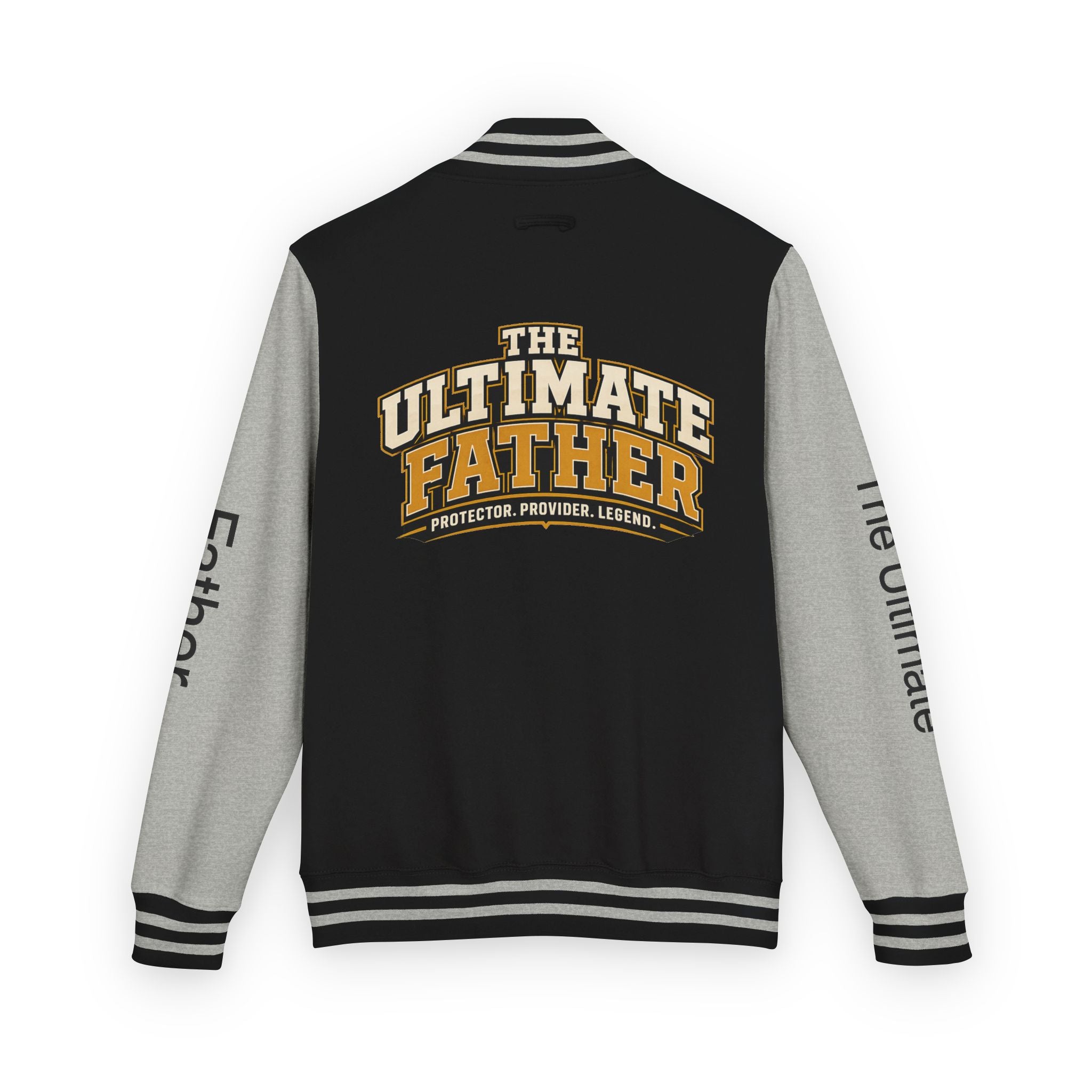 The Ultimate Father Letterman Jacket – 'New Dad' Graphic Varsity Jacket