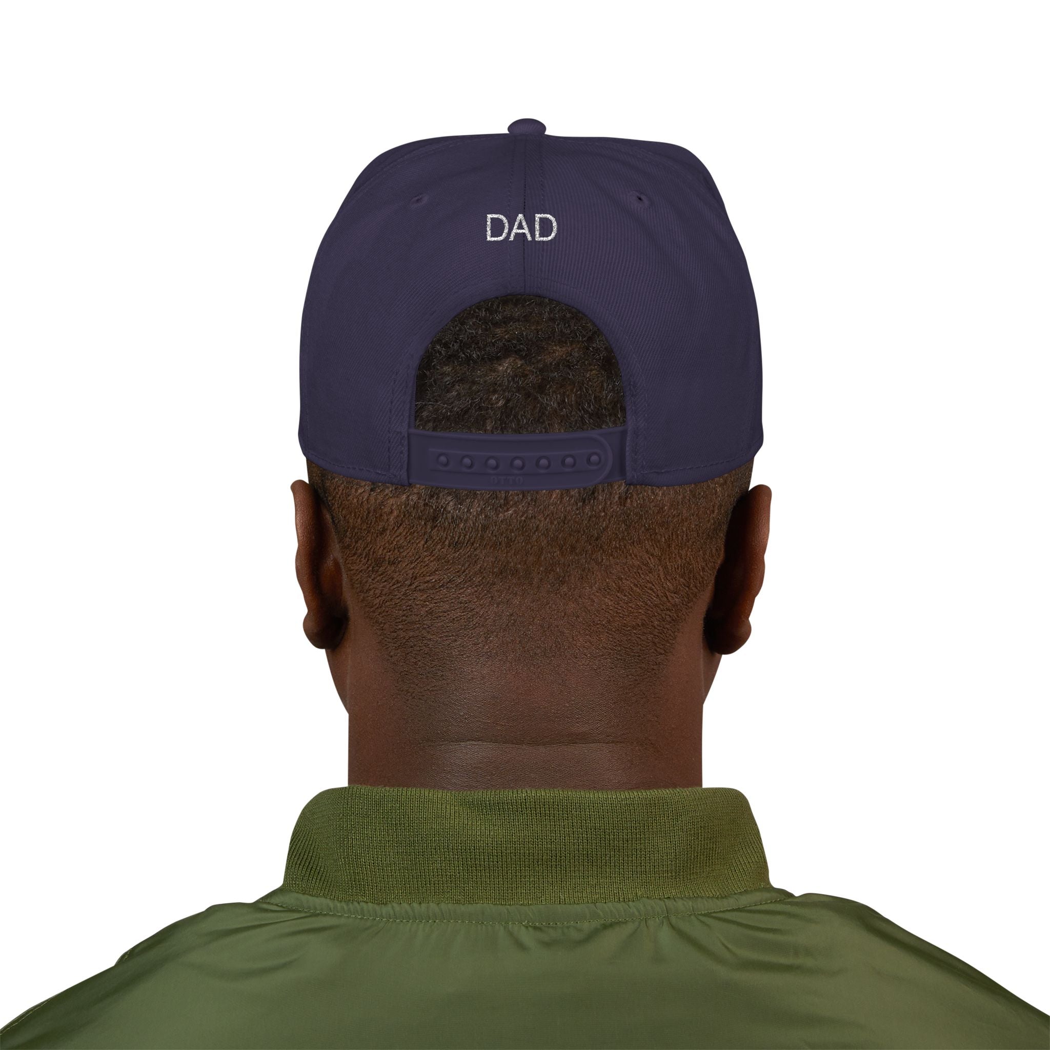 Snapback Hat — Embroidered “The Ultimate Father” Dad Cap with Gold Heart Accent