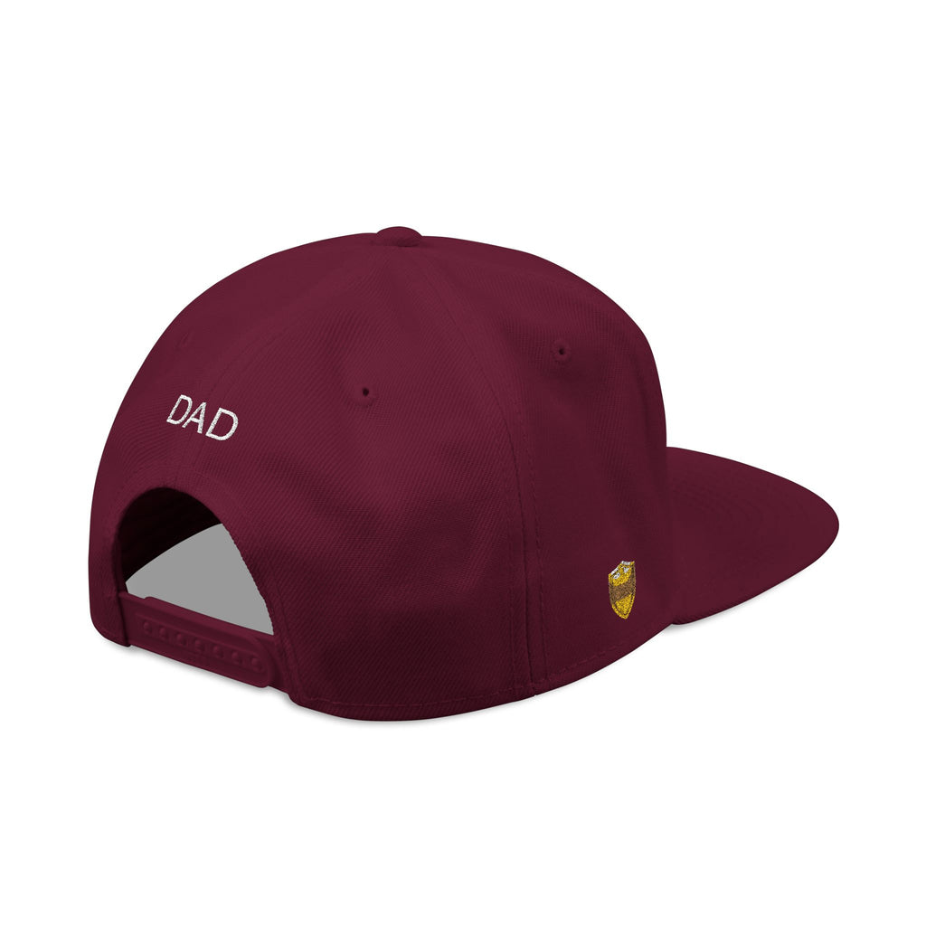 Snapback Hat — Embroidered “The Ultimate Father” Dad Cap with Gold Heart Accent