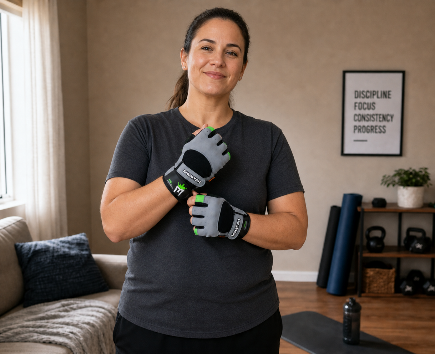 Wrist Wrap Weight Lifting Gloves W/Gel Padding