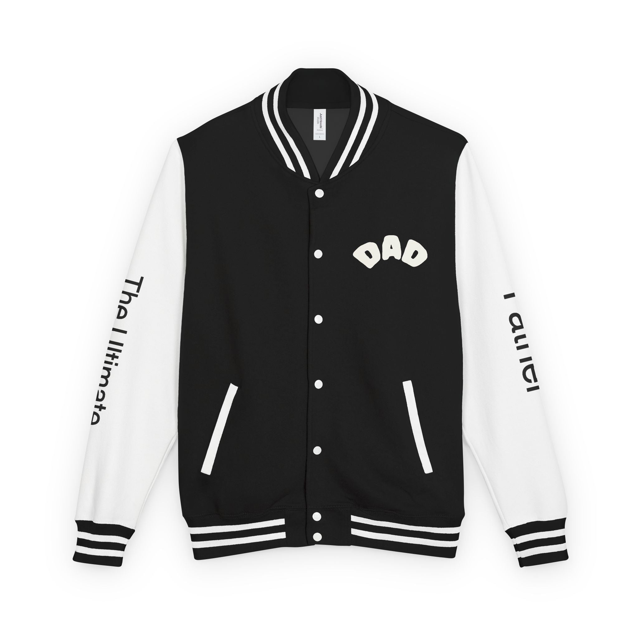 The Ultimate Father Letterman Jacket – 'New Dad' Graphic Varsity Jacket