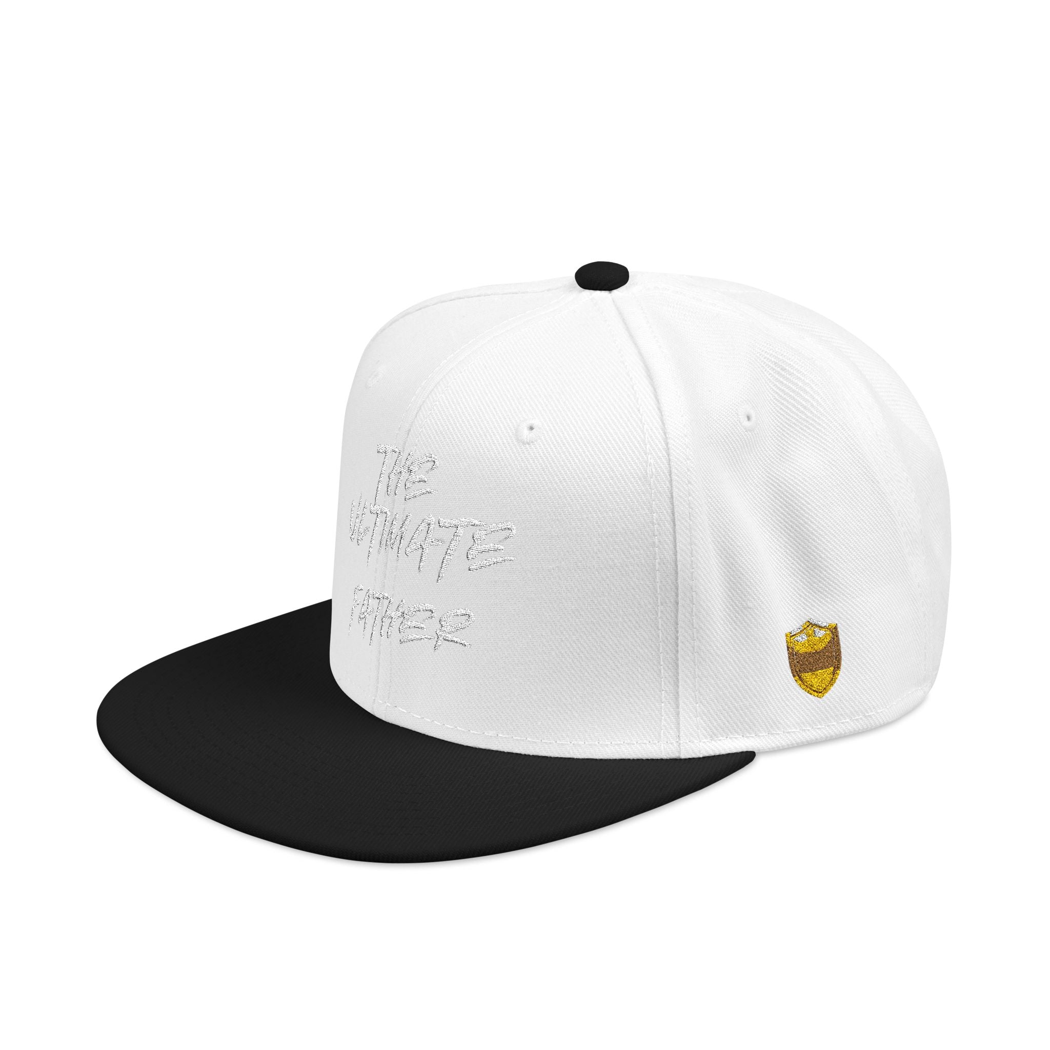 Snapback Hat — Embroidered “The Ultimate Father” Dad Cap with Gold Heart Accent