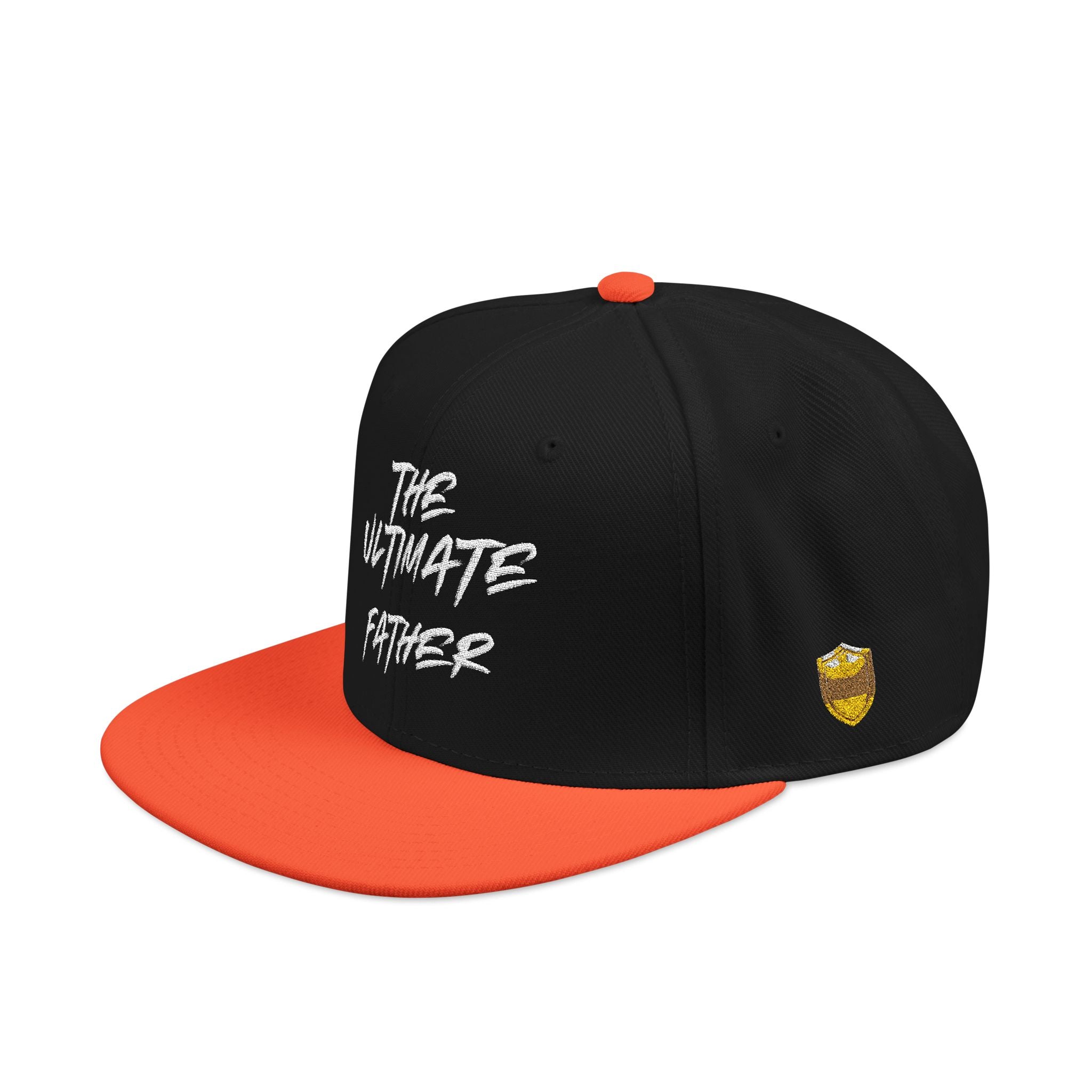 Snapback Hat — Embroidered “The Ultimate Father” Dad Cap with Gold Heart Accent
