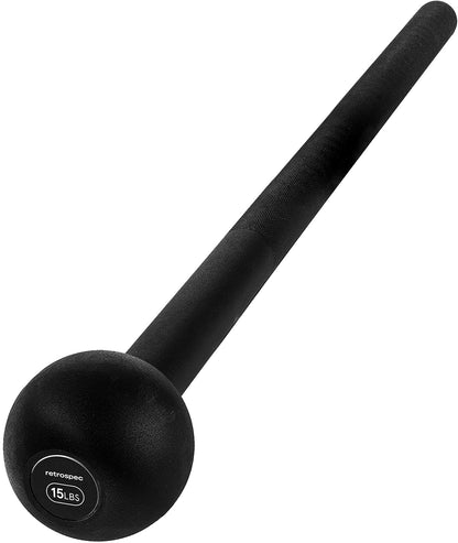 Revolve Steel Macebell for Strength Training, Rehabilitation, Stretching, Conditioning and Rotational Training - 5, 7, 10, 15, 20, 30Lb Options for Women & Men