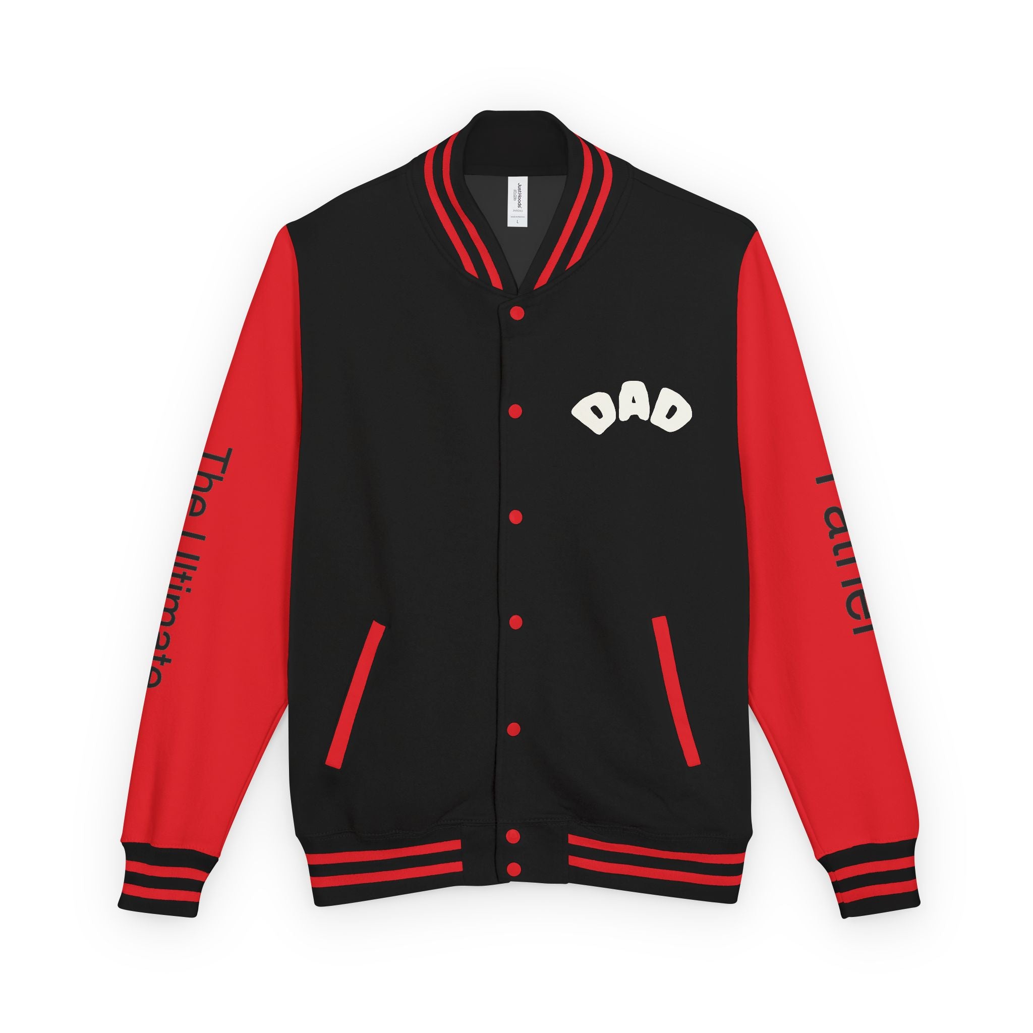 The Ultimate Father Letterman Jacket – 'New Dad' Graphic Varsity Jacket