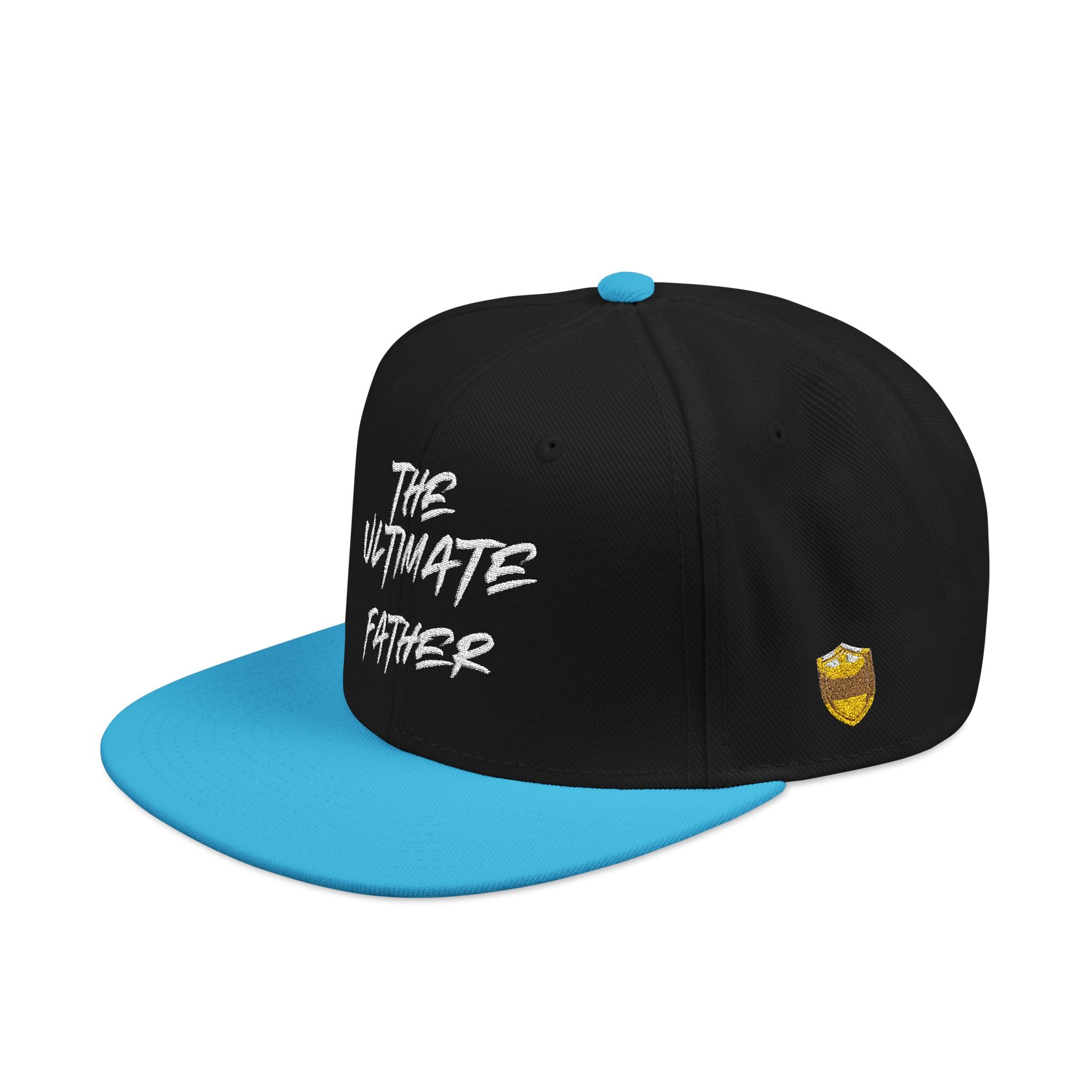 Snapback Hat — Embroidered “The Ultimate Father” Dad Cap with Gold Heart Accent