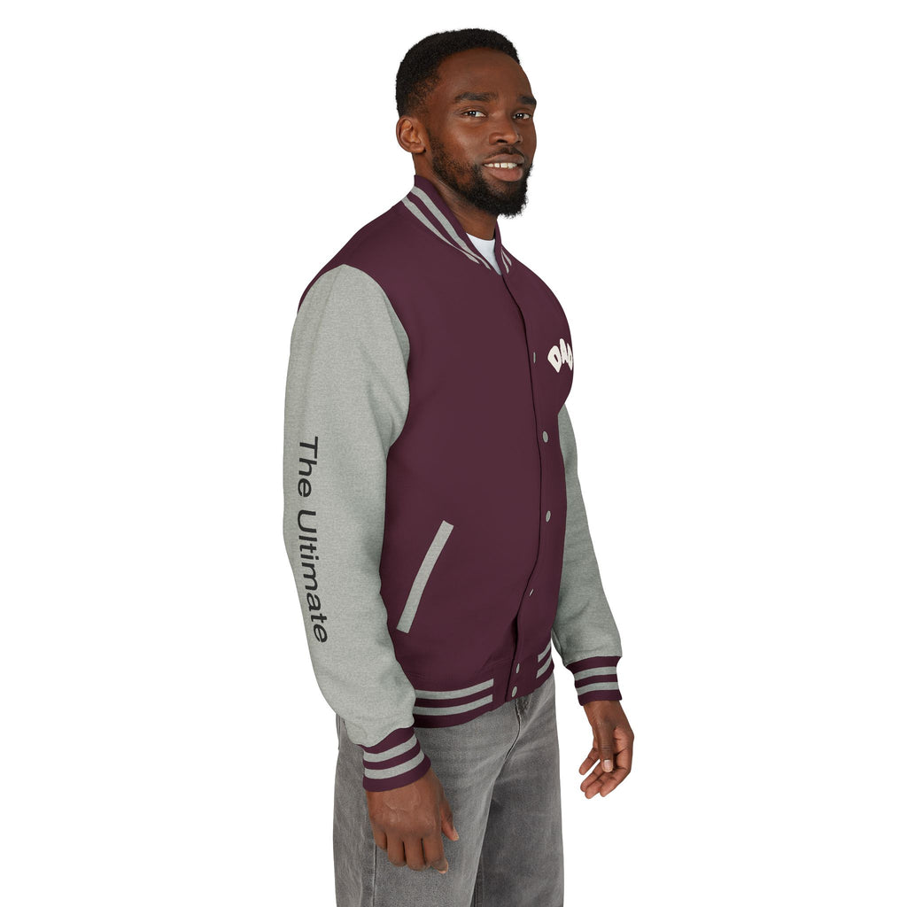 The Ultimate Father Letterman Jacket – 'New Dad' Graphic Varsity Jacket