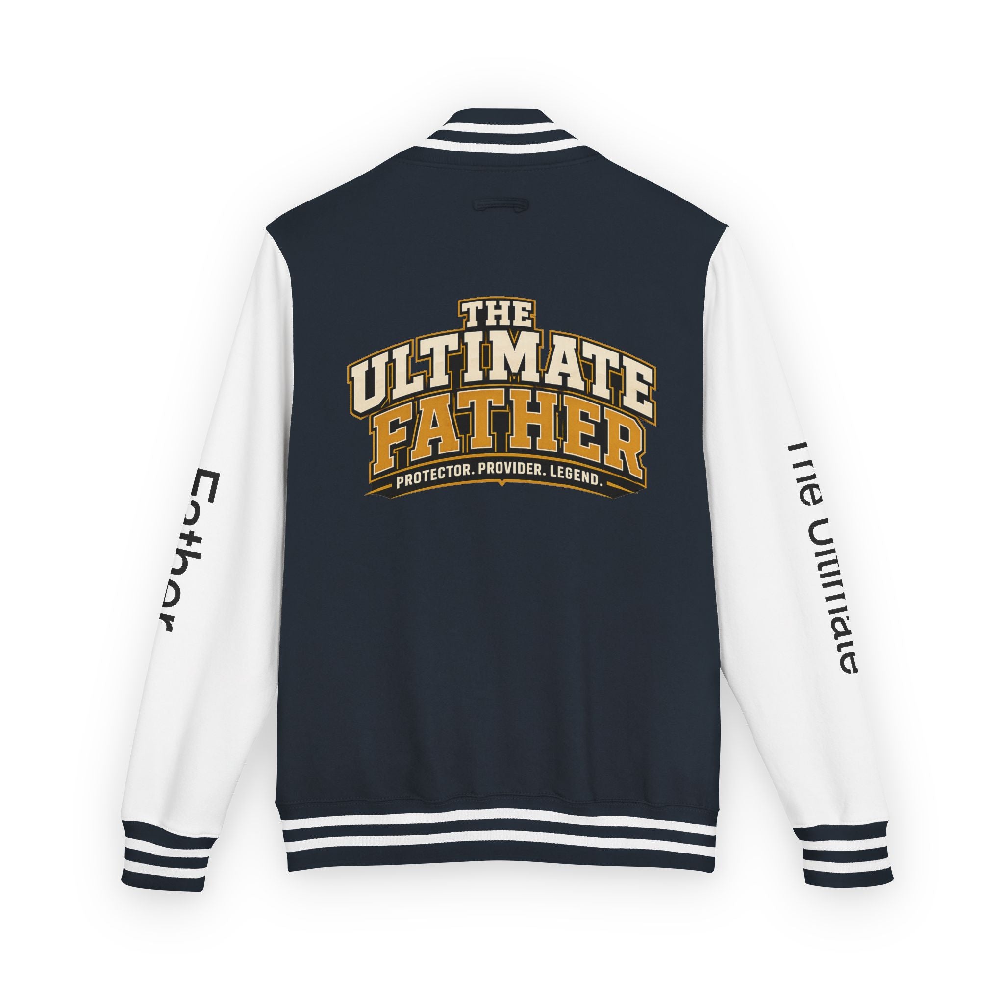 The Ultimate Father Letterman Jacket – 'New Dad' Graphic Varsity Jacket