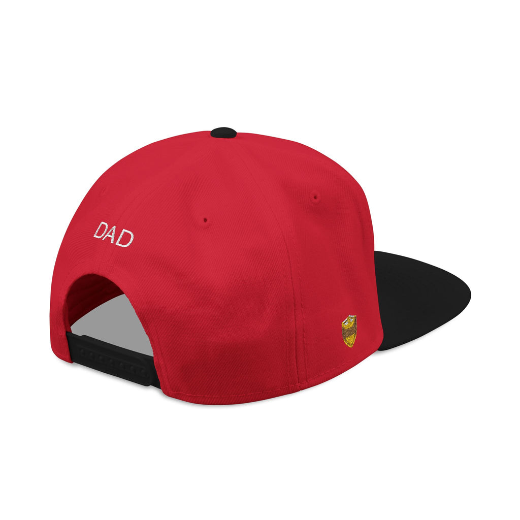Snapback Hat — Embroidered “The Ultimate Father” Dad Cap with Gold Heart Accent