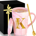 Personalized Ceramic Coffee Mug with Lid Tea Cup Mother Day Best Mama Mom Ever from Daughter Son Gifts Christmas Xmas Valentines Birthday Groom Bride Mother in Law Personalized Special Present,K