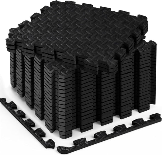 The Ultimate Puzzle for Grown-Ups: 18 Foam Tiles That Won't Disappear Under Your Couch, Perfect for Not Tripping Over Your Workout Gear!