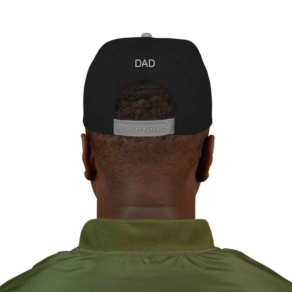 Snapback Hat — Embroidered “The Ultimate Father” Dad Cap with Gold Heart Accent