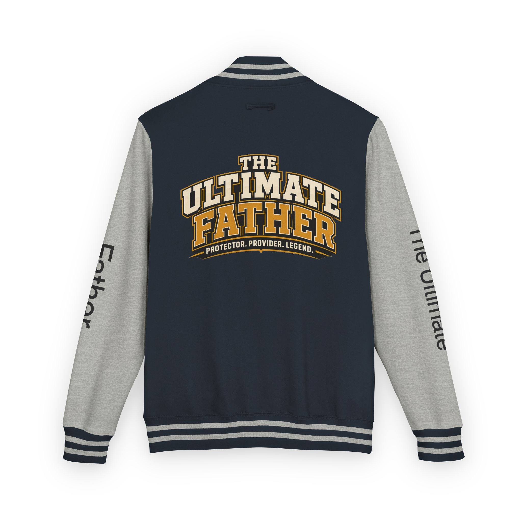 The Ultimate Father Letterman Jacket – 'New Dad' Graphic Varsity Jacket