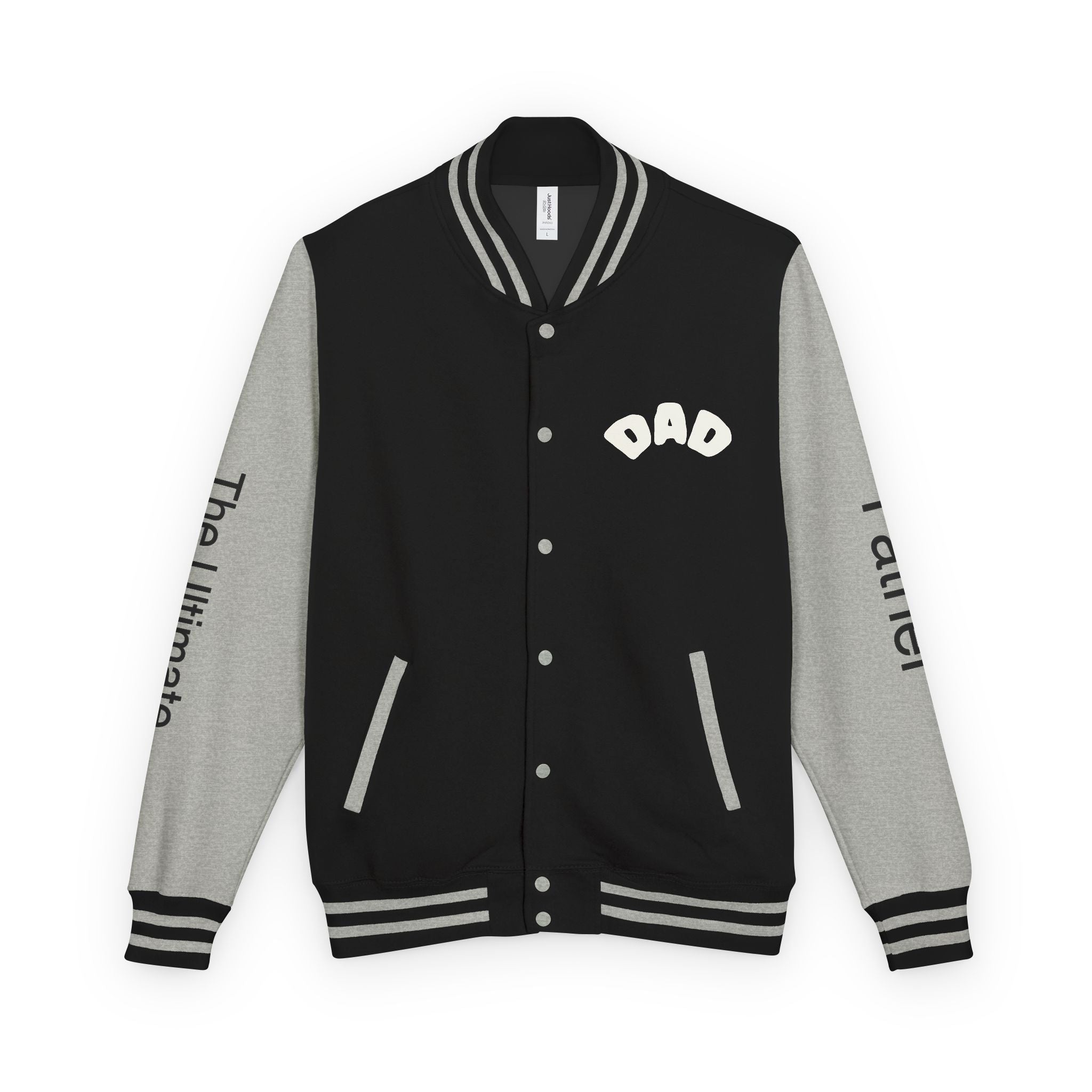 The Ultimate Father Letterman Jacket – 'New Dad' Graphic Varsity Jacket
