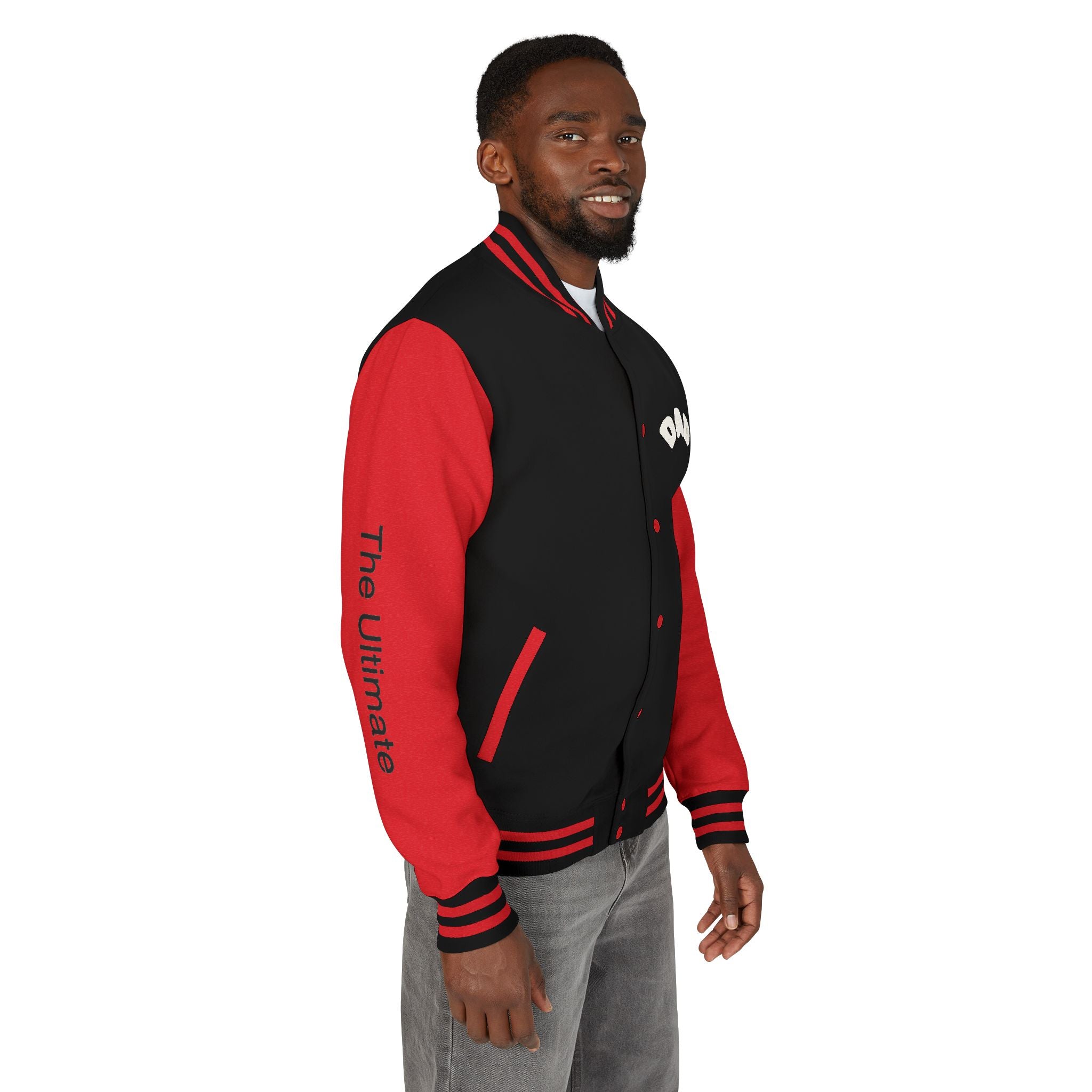 The Ultimate Father Letterman Jacket – 'New Dad' Graphic Varsity Jacket