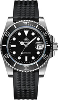 41 MM Mens Dive Watch Quartz Movement Watches for Men Easy to Read Dial 200 M Waterproof BGW9 Luminous Analog Orange/Red/Green/Black Gradient Dial
