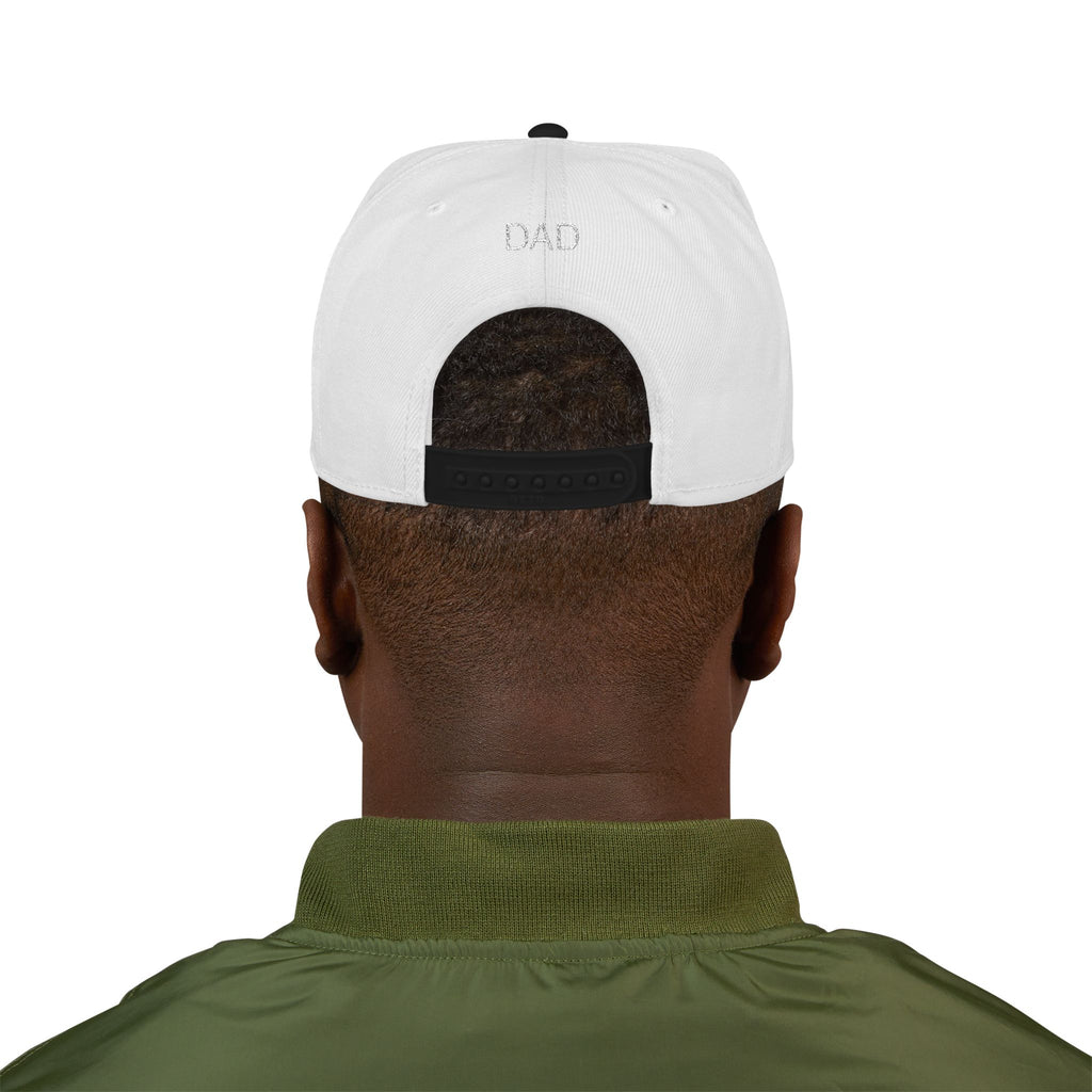Snapback Hat — Embroidered “The Ultimate Father” Dad Cap with Gold Heart Accent
