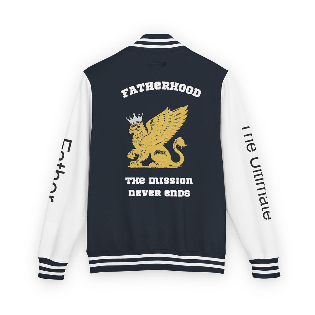 The Ultimate Father Letterman Jacket – 'New Dad' Graphic Varsity Jacket