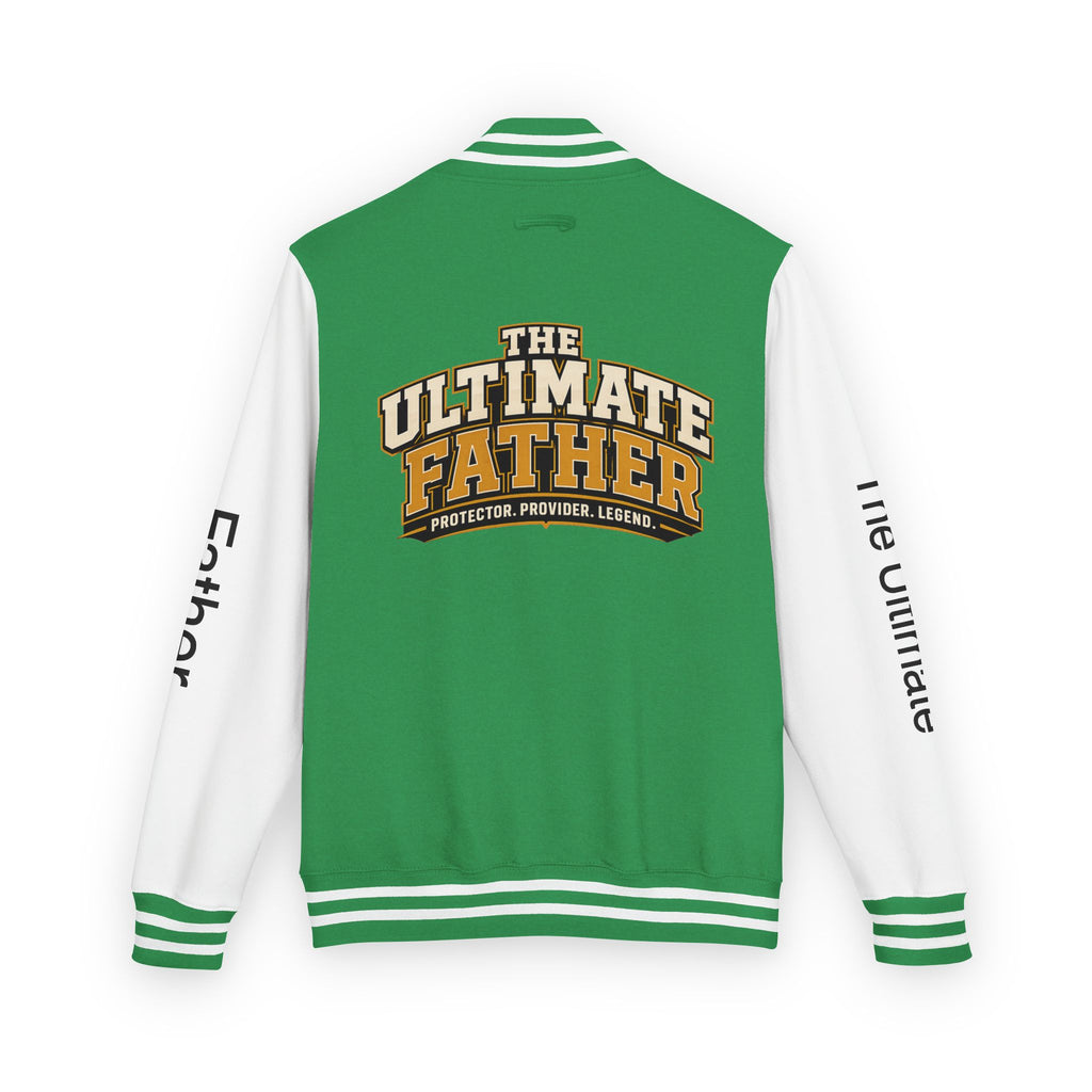 The Ultimate Father Letterman Jacket – 'New Dad' Graphic Varsity Jacket