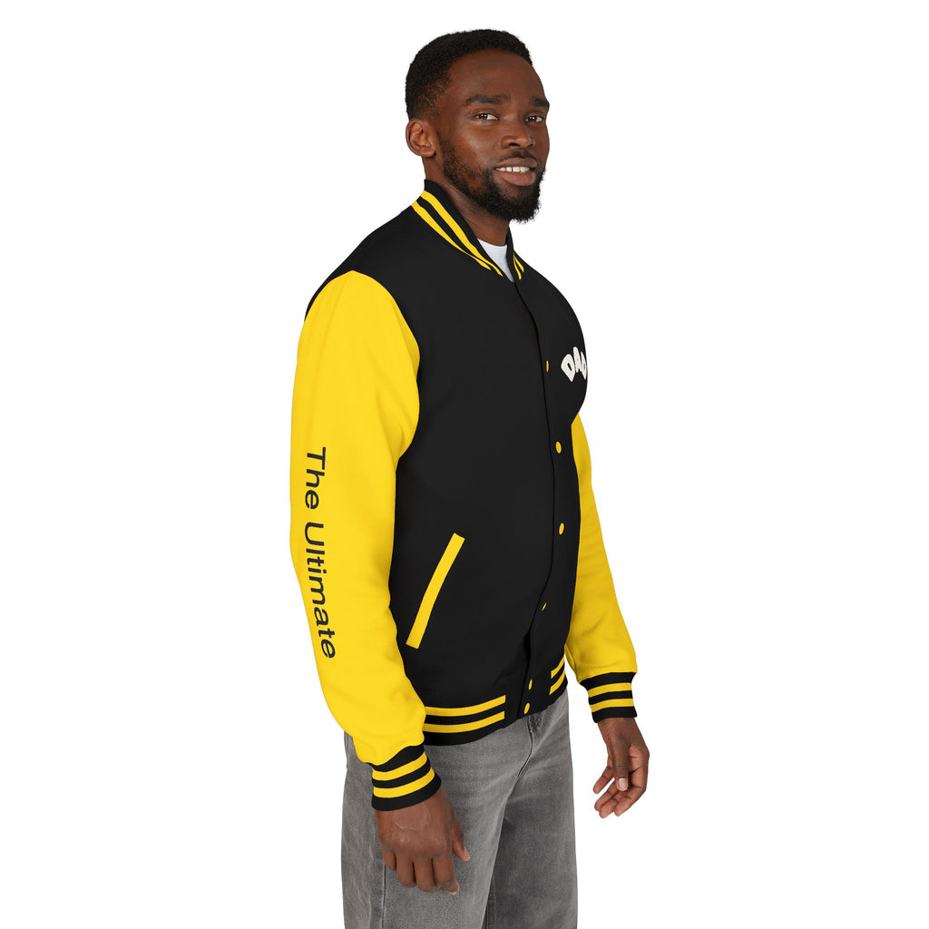 The Ultimate Father Letterman Jacket – 'New Dad' Graphic Varsity Jacket