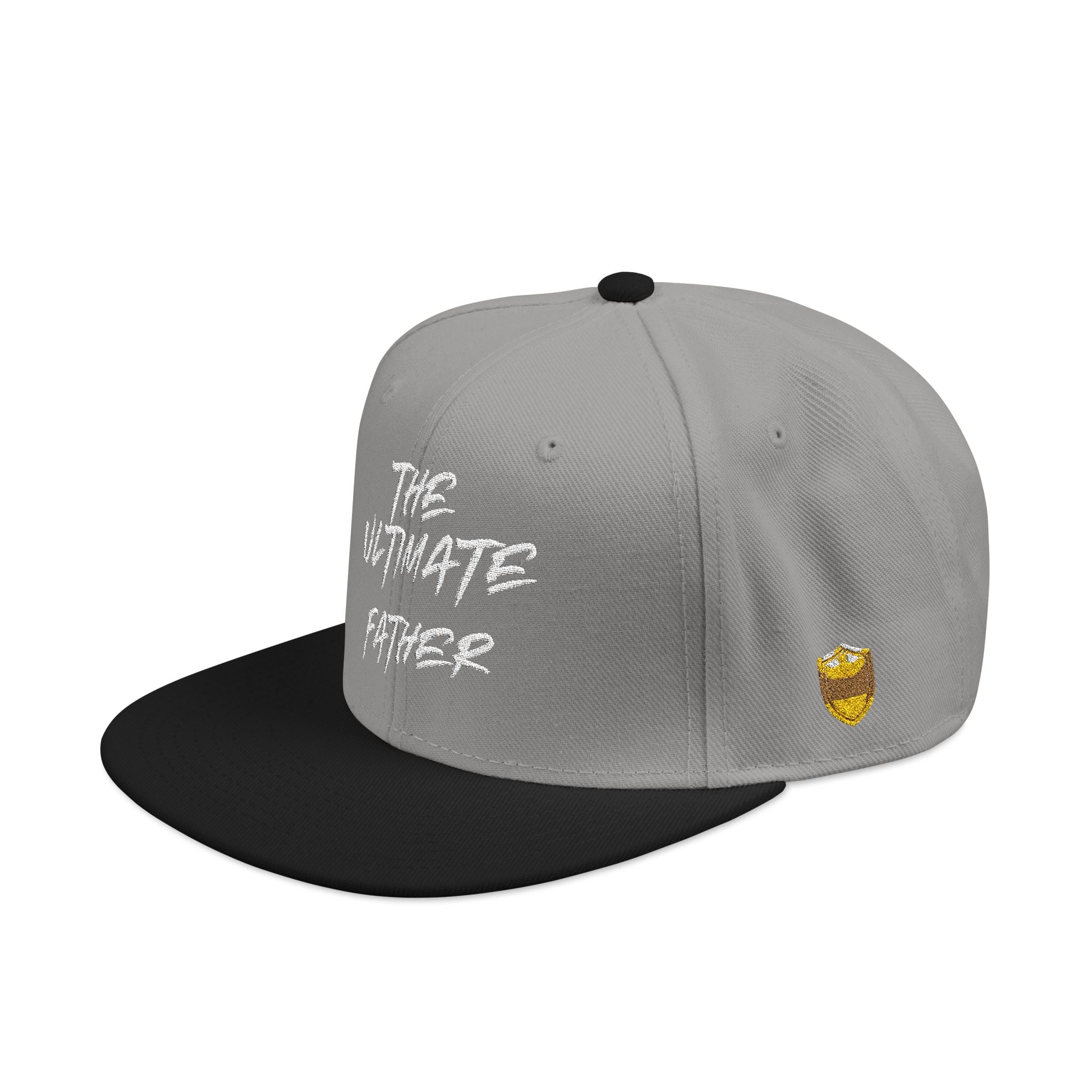 Snapback Hat — Embroidered “The Ultimate Father” Dad Cap with Gold Heart Accent