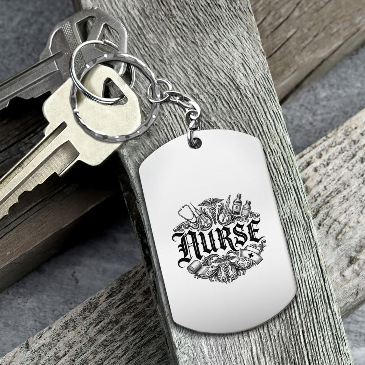 Nurse Aluminium Keychain