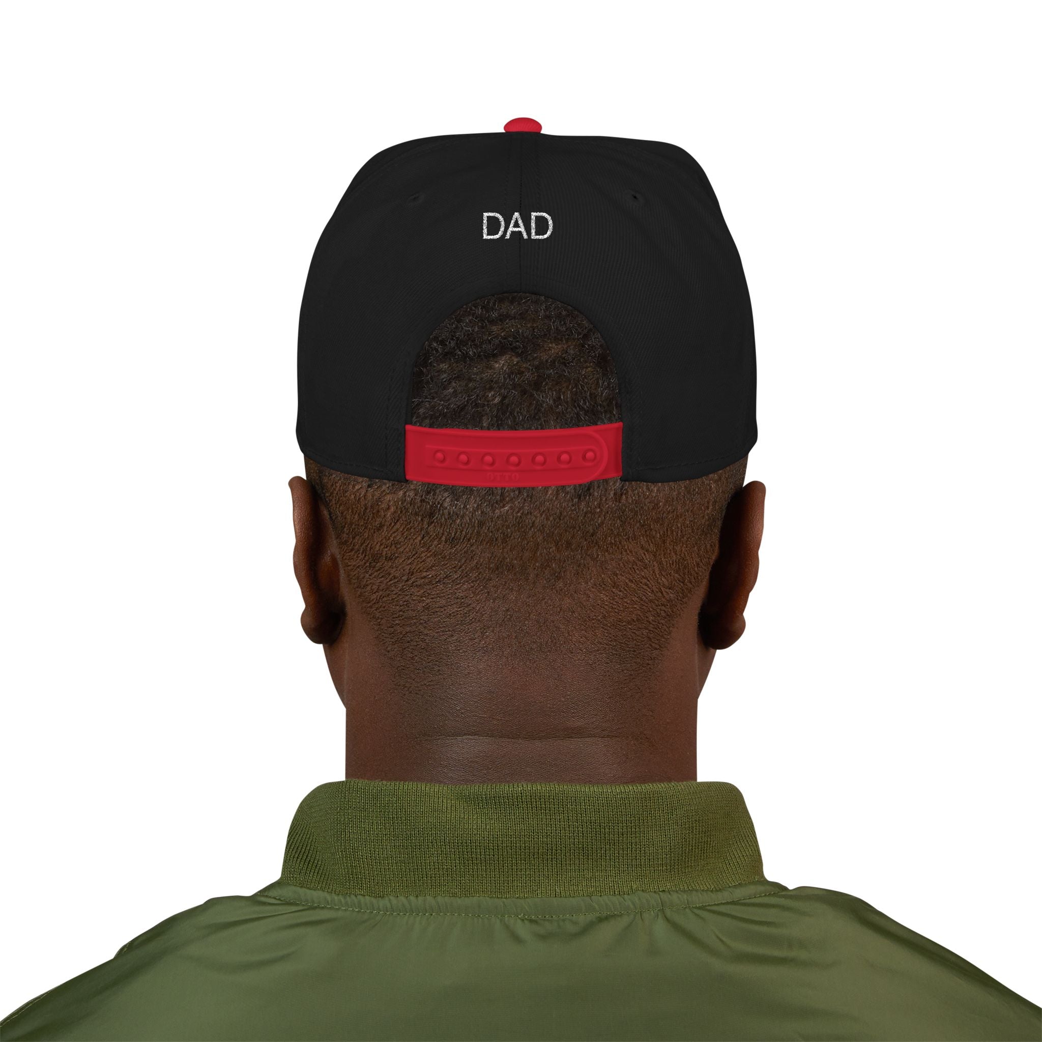 Snapback Hat — Embroidered “The Ultimate Father” Dad Cap with Gold Heart Accent